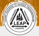 Logger Education to Advance Professionalism (LEAP) Logo